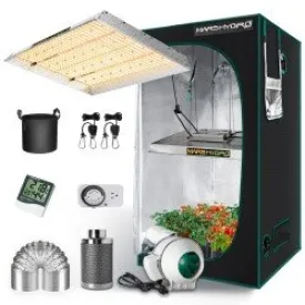 Mars Hydro TSW 2000 LED Grow Light And 4' x 4' x 6.5' Indoor Tent Kit