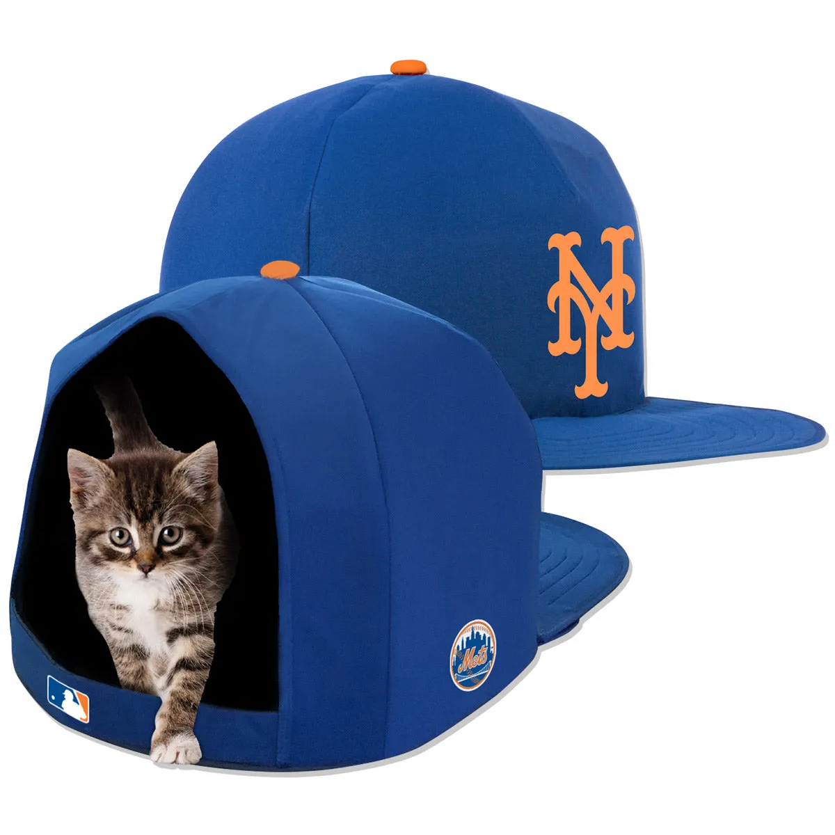 NEW YORK METS NAP CAP PLUSH DOG BED