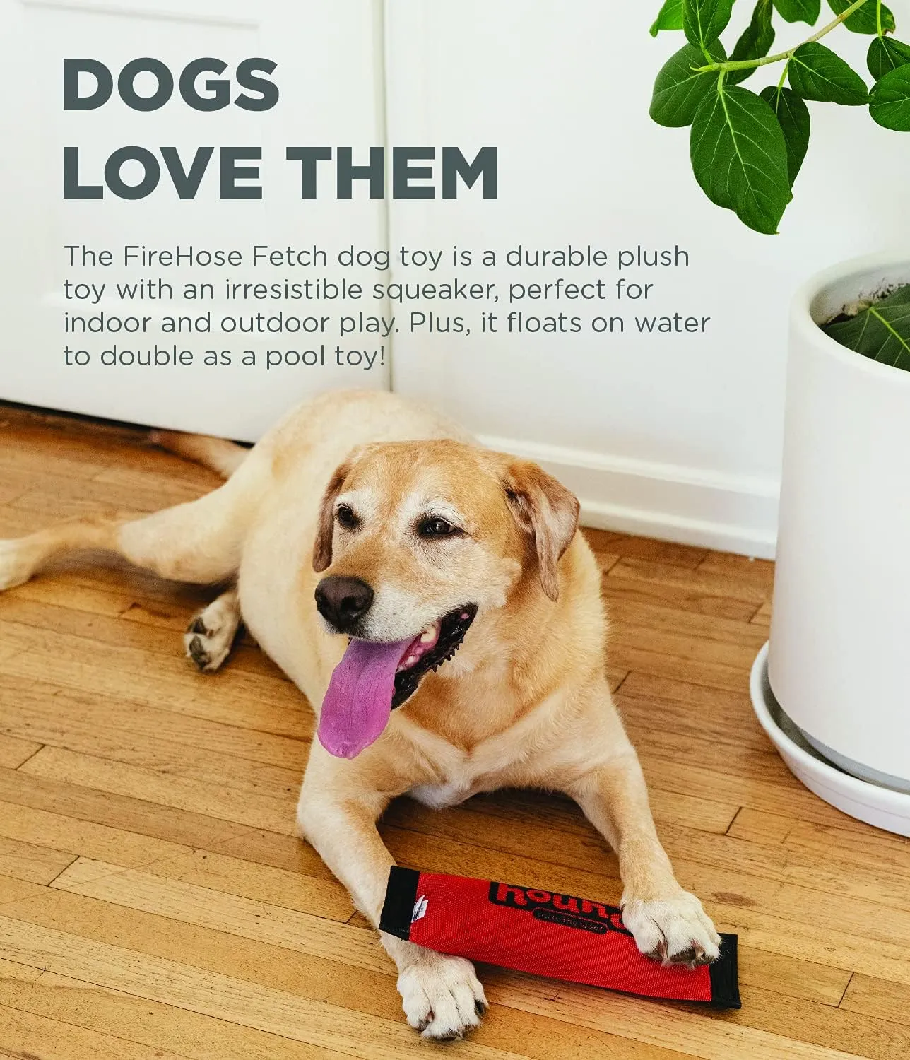 Outward Hound Firehose Fetch Dog Toy, Medium