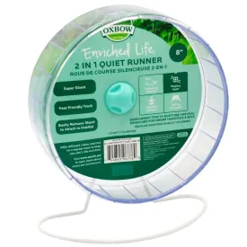Oxbow Animal Health Enriched Life 2 in 1 Quiet Small Animal Runner Exercise Wheel