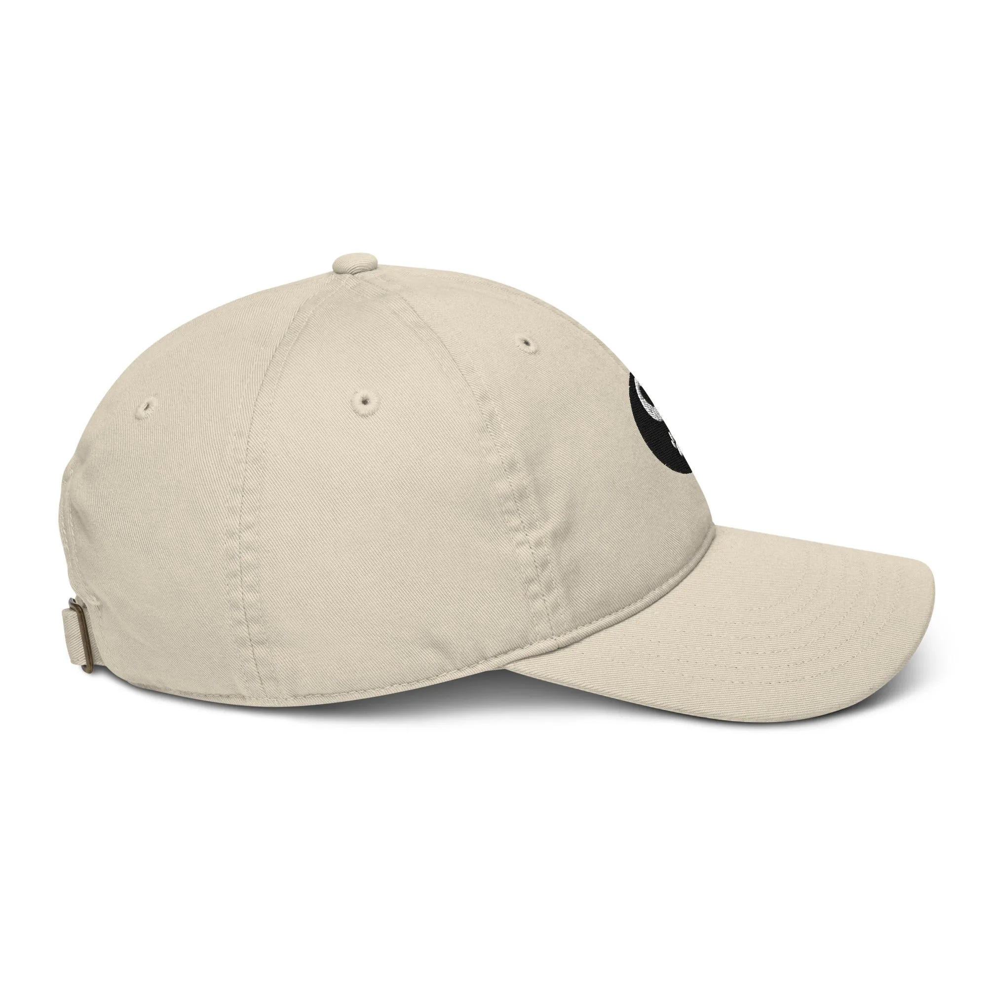 Paw and Heart Ying and Yang Embroidered patch Dad Hat, Pet Lover's Patch Organic dad hat