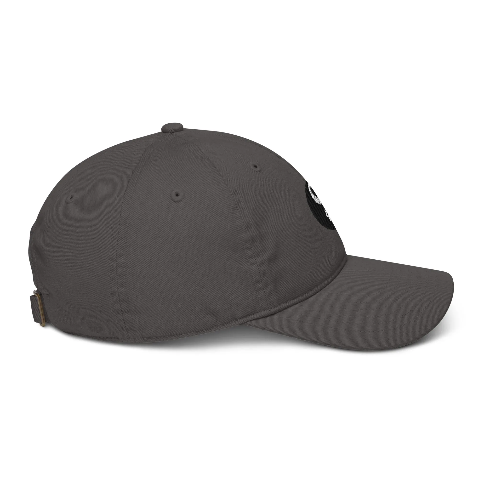 Paw and Heart Ying and Yang Embroidered patch Dad Hat, Pet Lover's Patch Organic dad hat