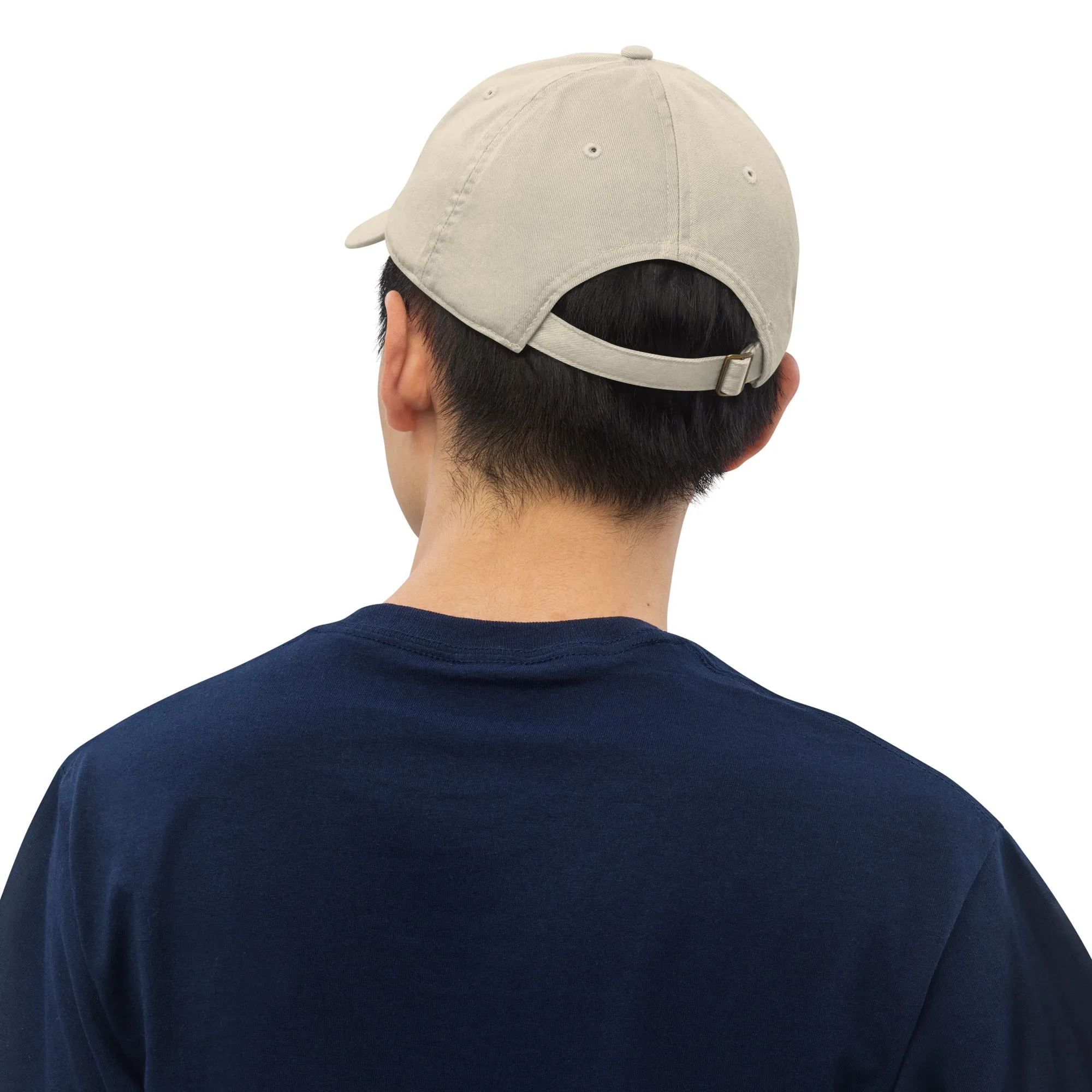Paw and Heart Ying and Yang Embroidered patch Dad Hat, Pet Lover's Patch Organic dad hat