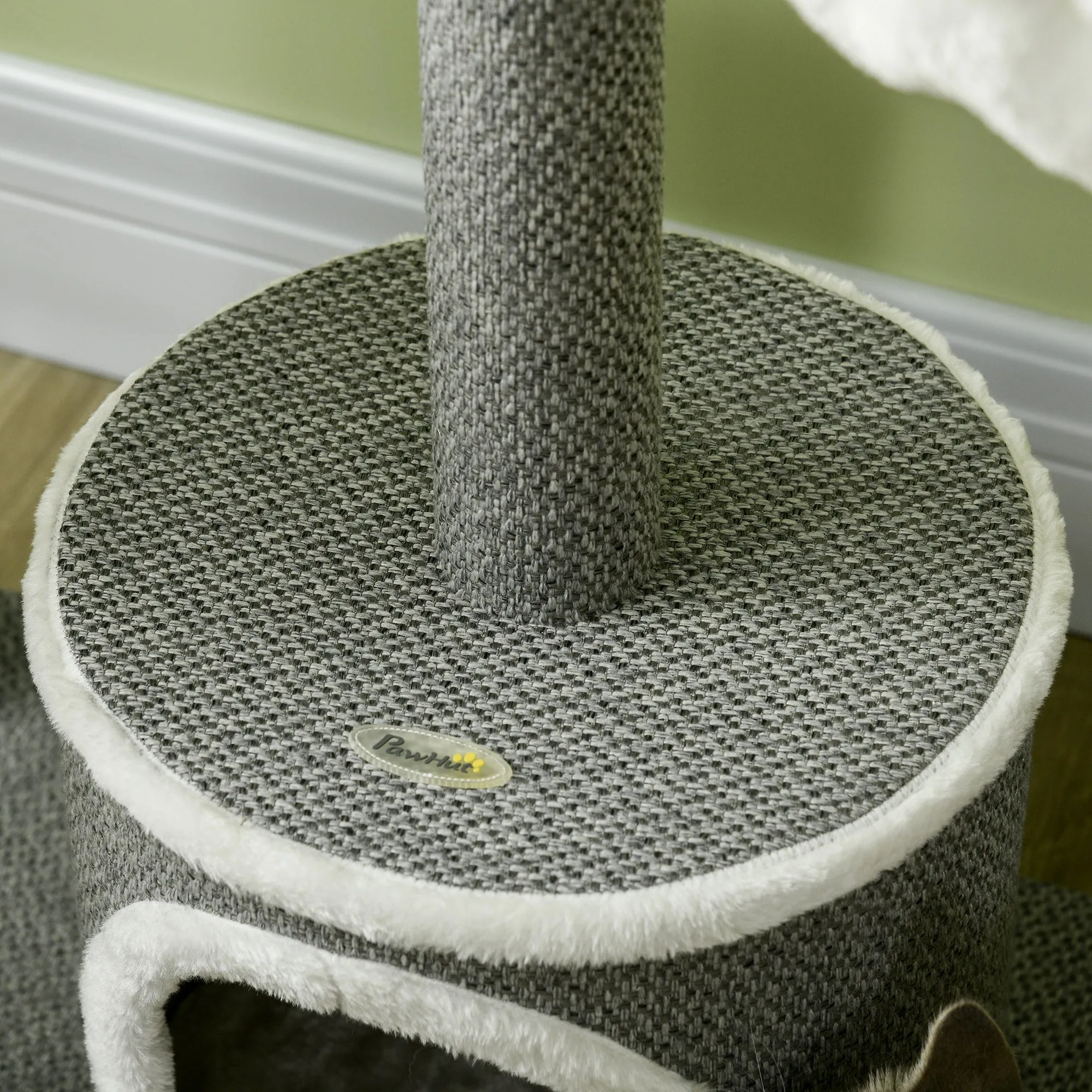 PawHut 132cm Cat Tree with Scratching Post, Bed, Hammock, House, Platforms