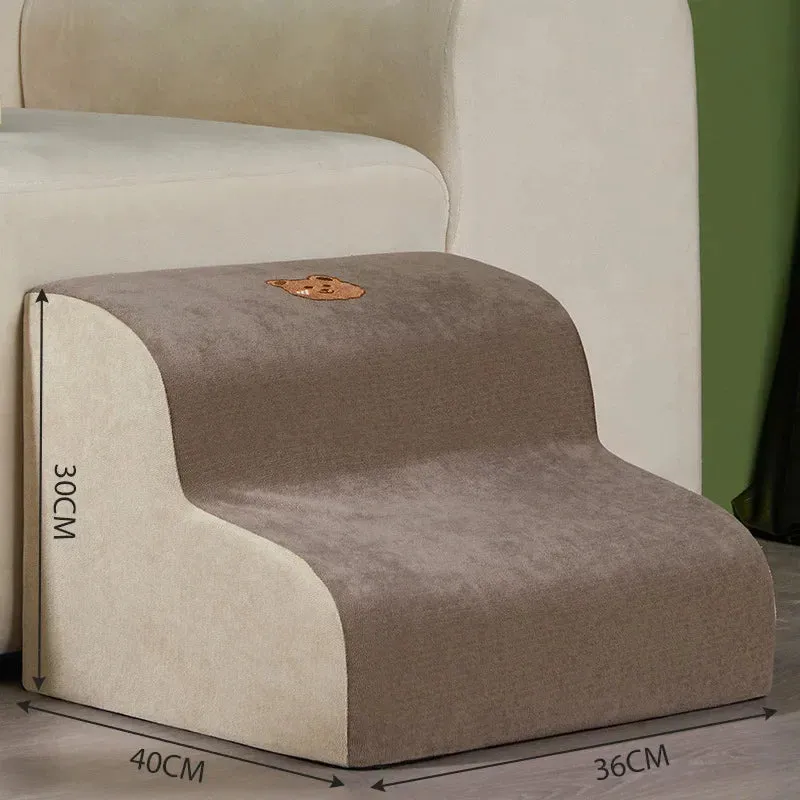 Pet 3-Step Ramp With Memory Foam