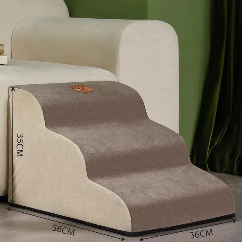 Pet 3-Step Ramp With Memory Foam