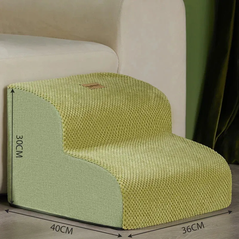 Pet 3-Step Ramp With Memory Foam