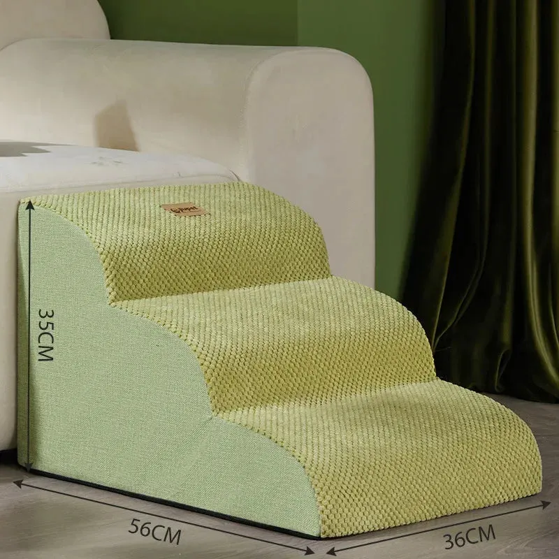 Pet 3-Step Ramp With Memory Foam