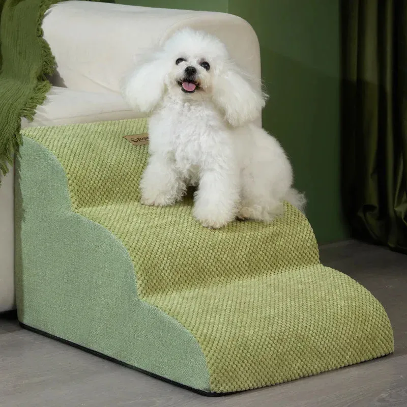 Pet 3-Step Ramp With Memory Foam