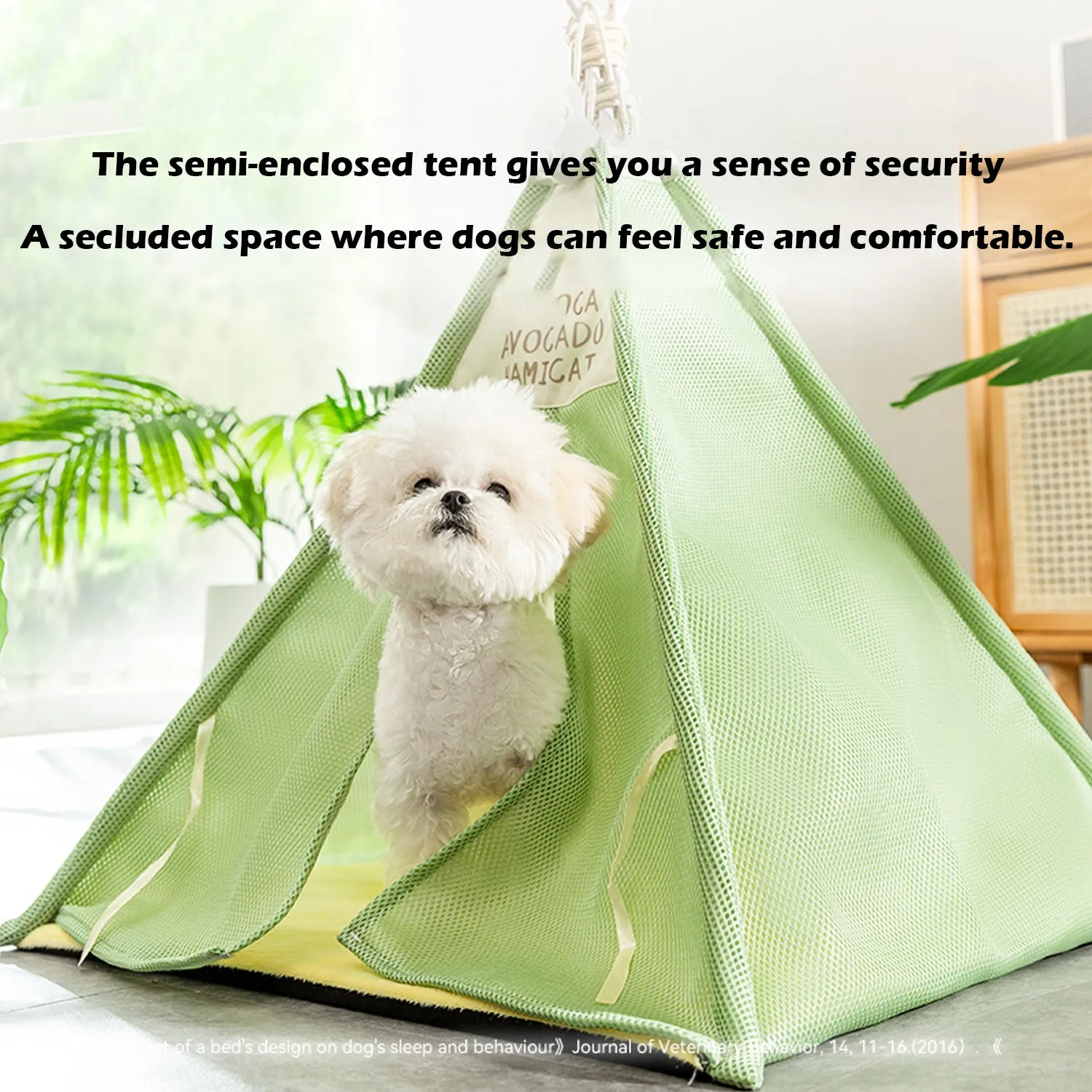 Pet Summer Breathable Sandwich Tent Enclosed Cat Nest