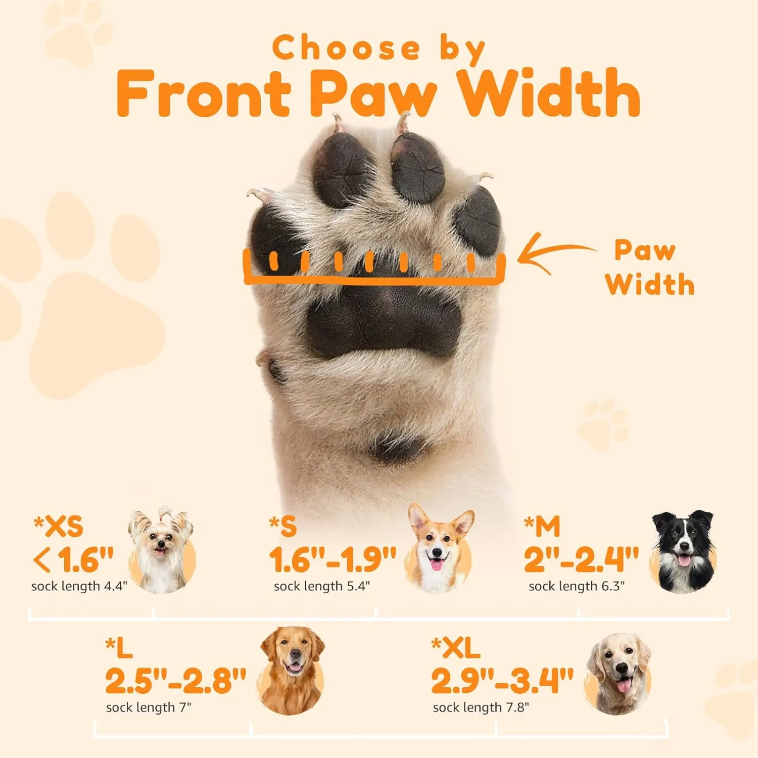 PICK FOR LIFE Non Slip Dog Socks with Grippers Prevent from Licking Paws,Anti-Slip Dogs Grip Socks for Senior Dogs on Hardwood Floor(Grey,2Pairs,M)