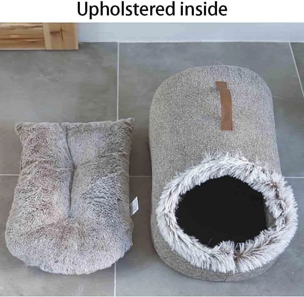 Plush Fur Lined Cat Cave