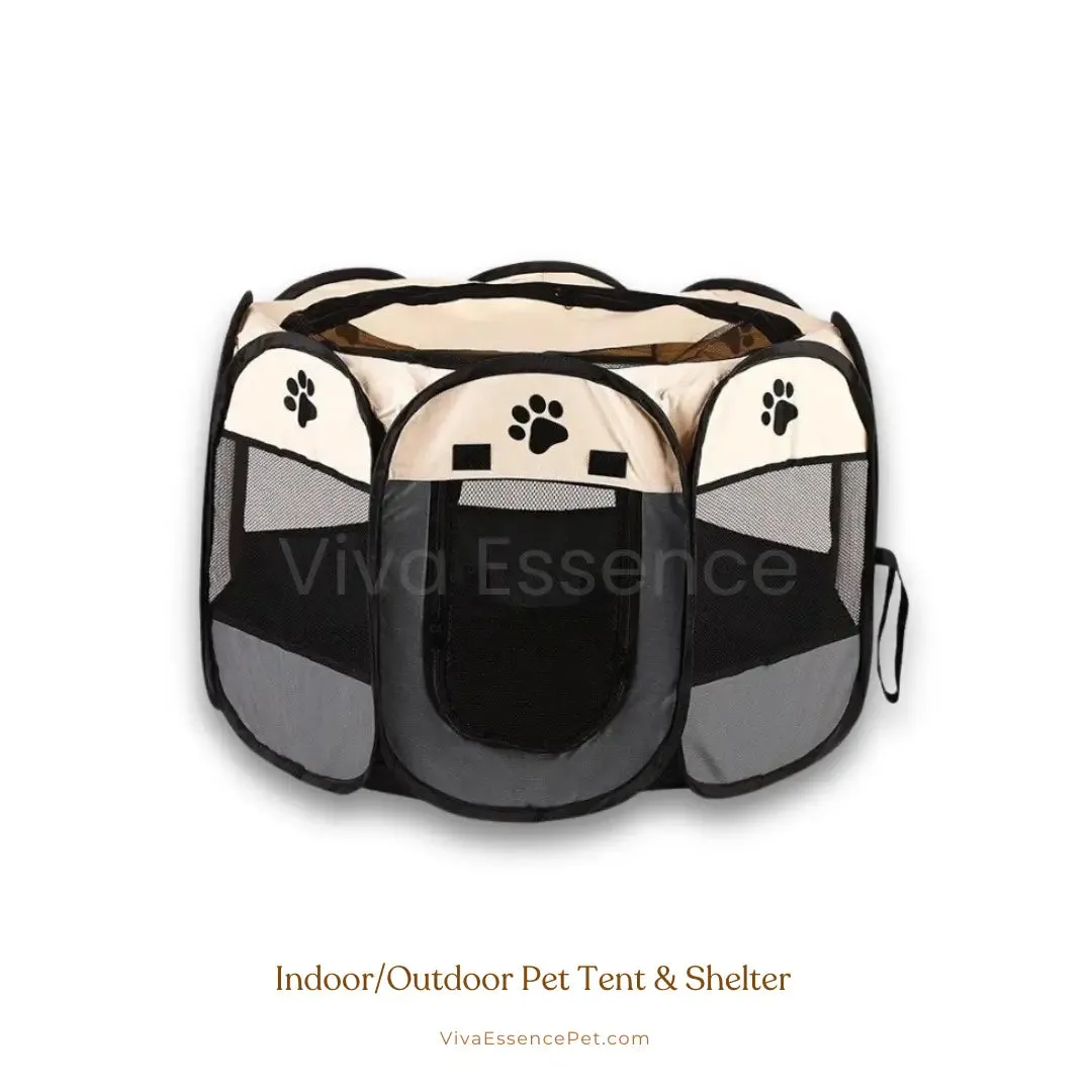Portable Pet Play Tent - Indoor/Outdoor Pet Tent & Shelter