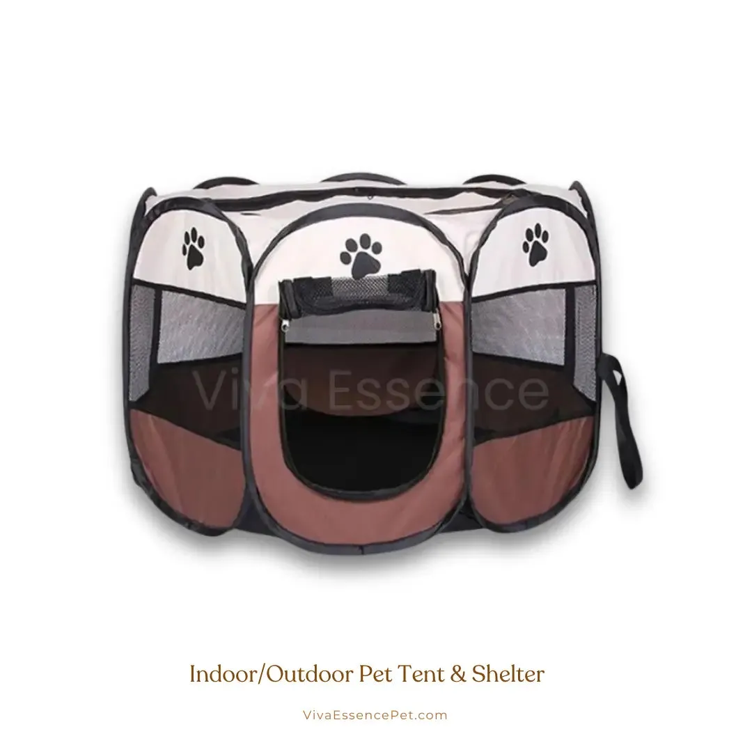 Portable Pet Play Tent - Indoor/Outdoor Pet Tent & Shelter