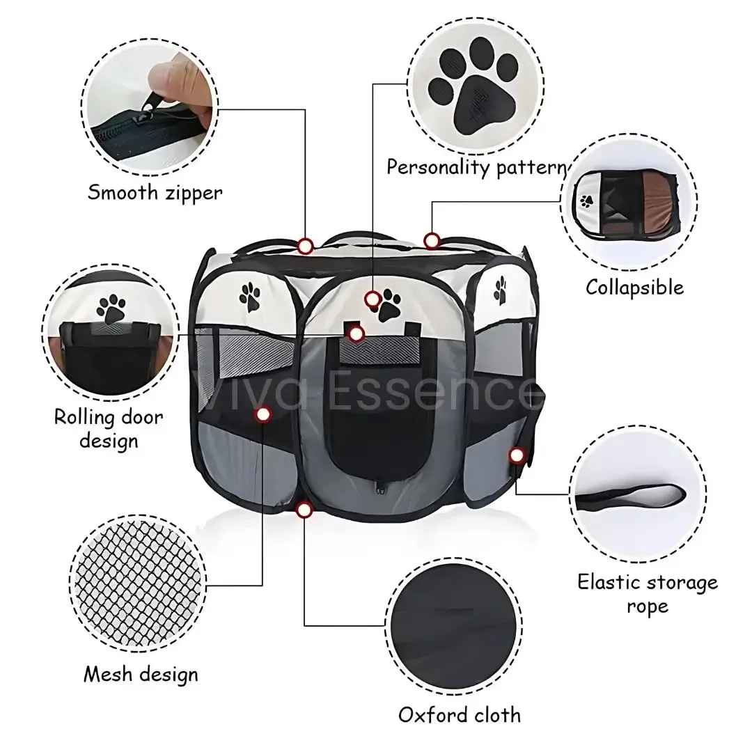 Portable Pet Play Tent - Indoor/Outdoor Pet Tent & Shelter