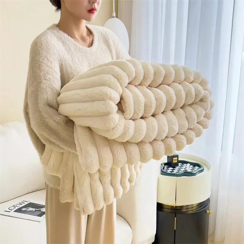 Simple Striped Chenille Anti-scratch Couch Cover Home Bundle 4pcs