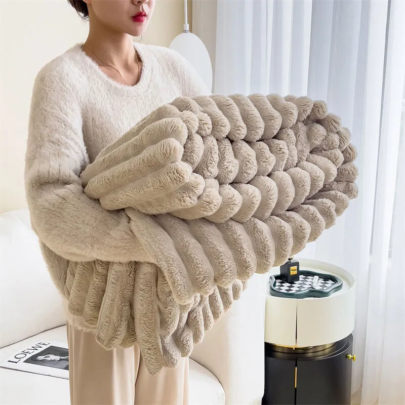 Simple Striped Chenille Anti-scratch Couch Cover Home Bundle 4pcs