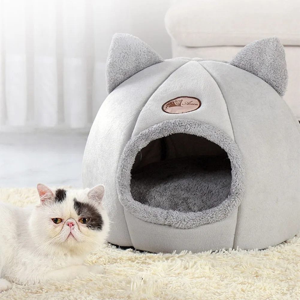 Soft Cat Bed Puppy Dogs Basket for Cat‘s House Deep Sleep Pet Tent Cozy Cave Beds Pet Nest Indoor cama gato Cat Supplies