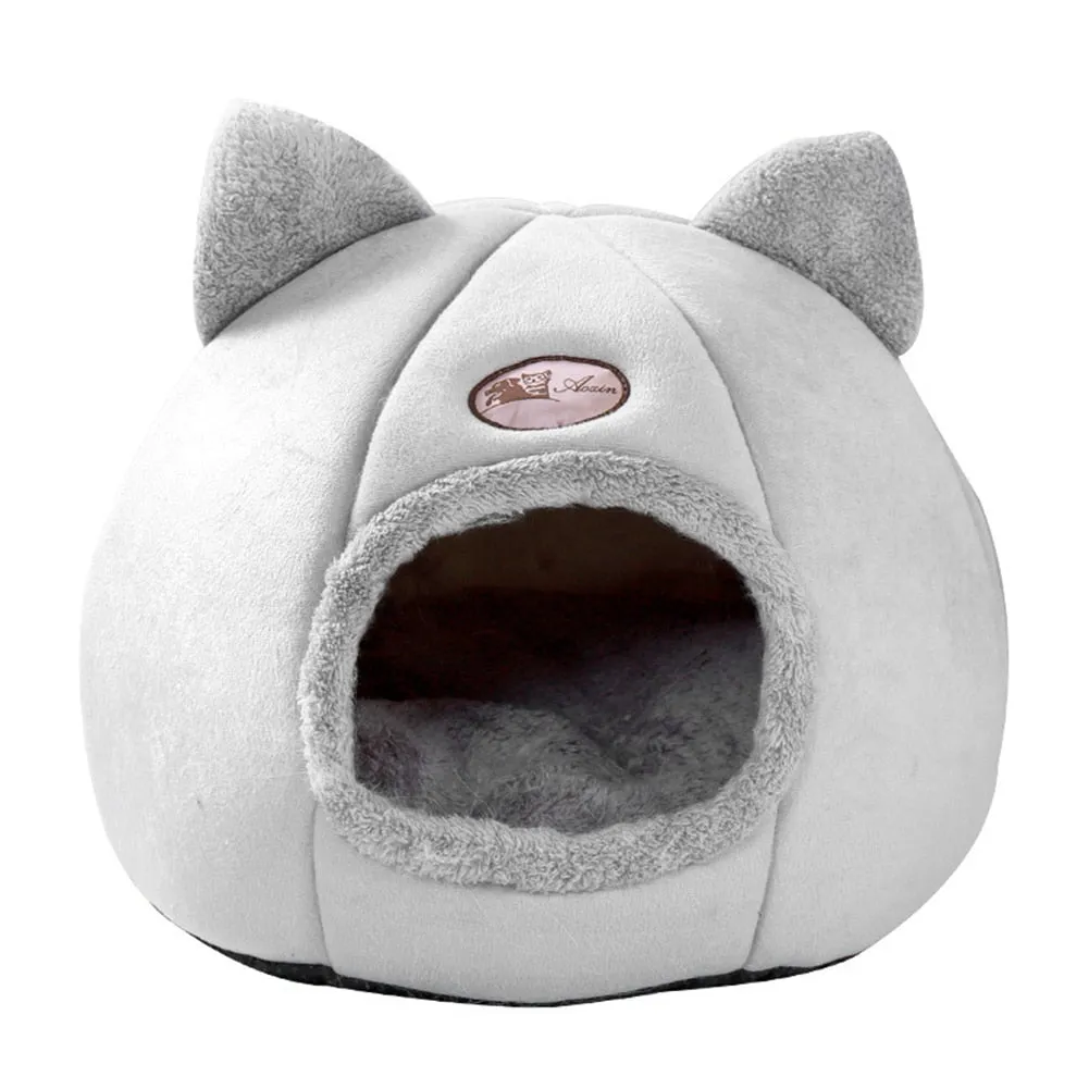 Soft Cat Bed Puppy Dogs Basket for Cat‘s House Deep Sleep Pet Tent Cozy Cave Beds Pet Nest Indoor cama gato Cat Supplies
