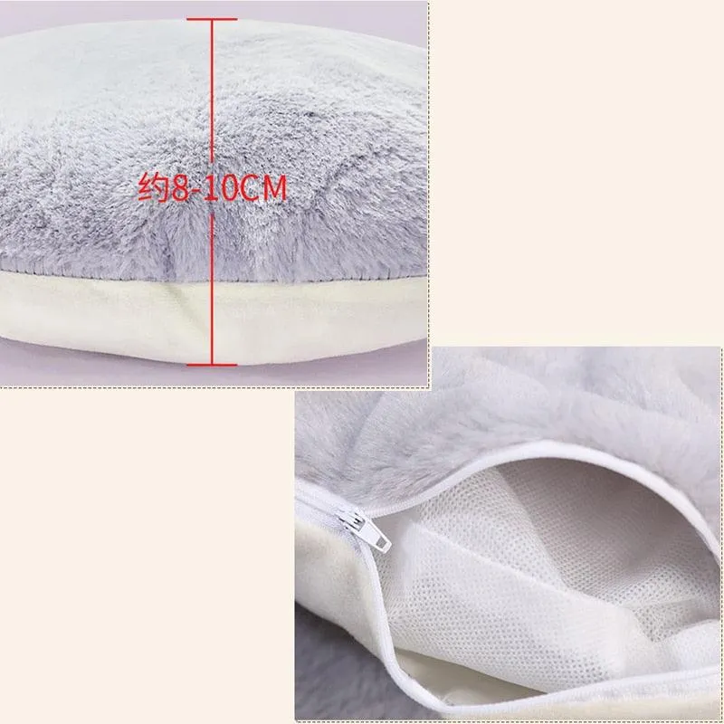 Soft Plush Pets Kennel Bed with Thick Blanket for Extra Comfort | Cat & Dog Bed | 100% Cotton