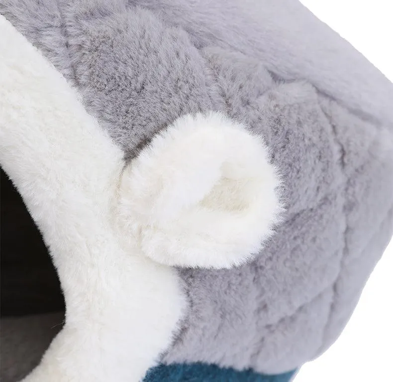 Soft Plush Pets Kennel Bed with Thick Blanket for Extra Comfort | Cat & Dog Bed | 100% Cotton