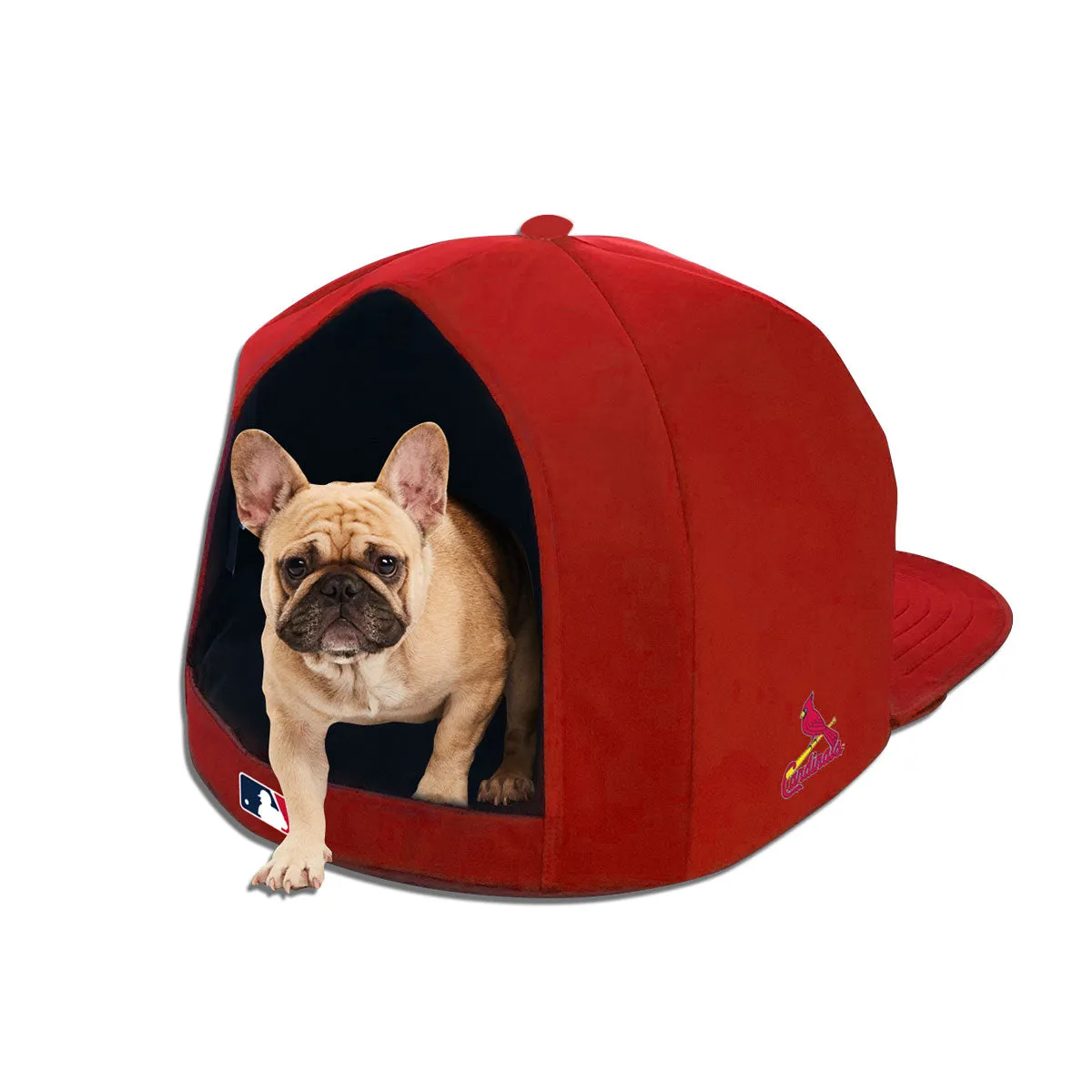 ST. LOUIS CARDINALS NAP CAP PLUSH DOG BED