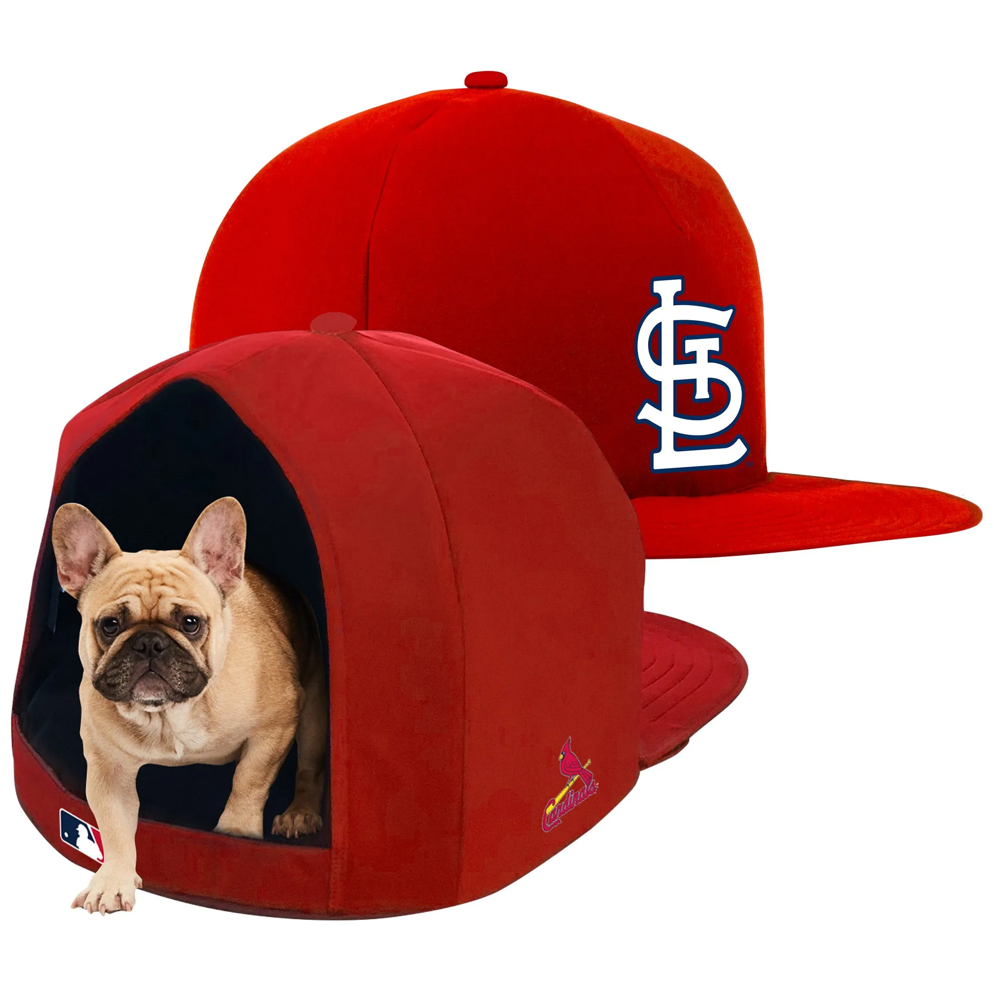ST. LOUIS CARDINALS NAP CAP PLUSH DOG BED