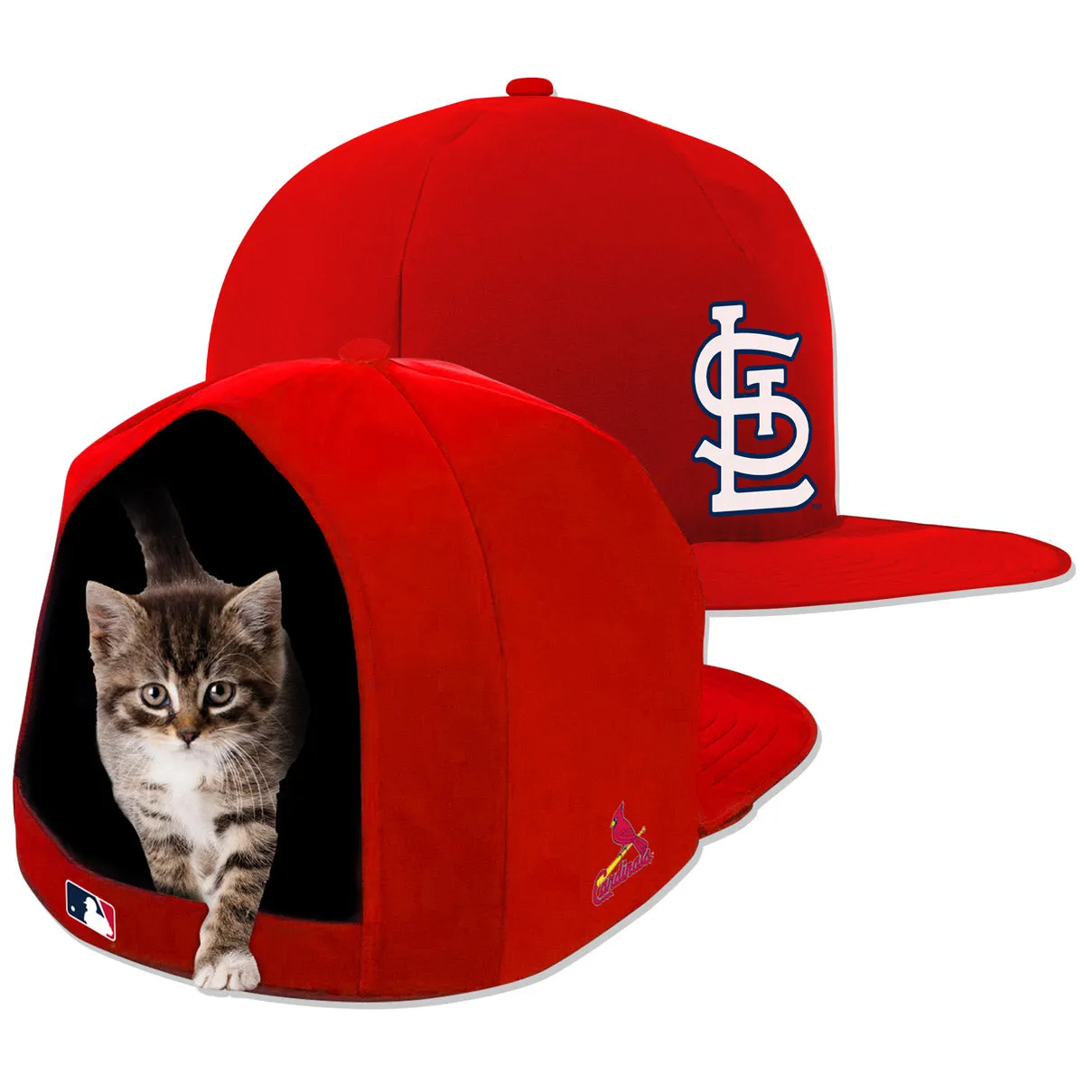 ST. LOUIS CARDINALS NAP CAP PLUSH DOG BED