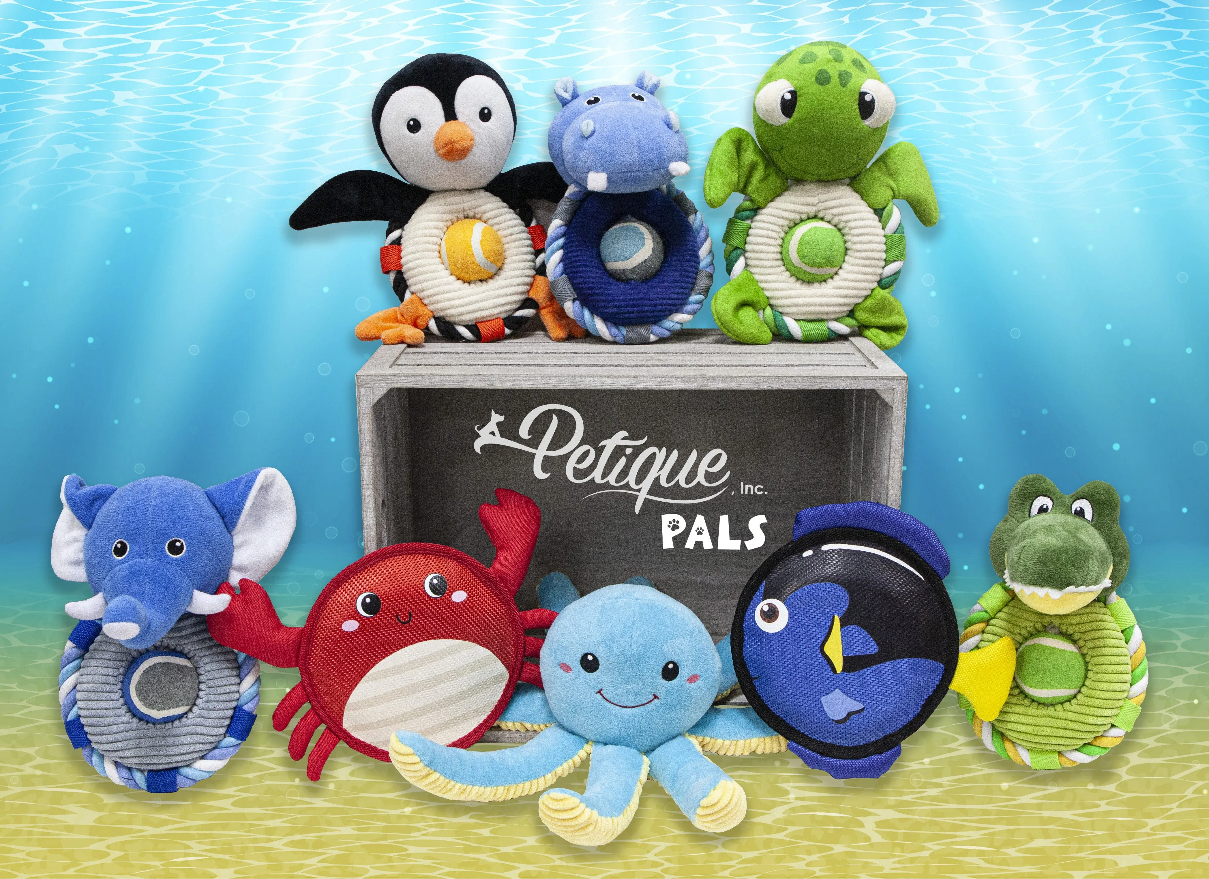 Tangy the Blue Tang Dog Toy