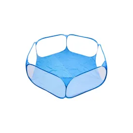 US Small Animal Cage Tent Breathable Transparent Pet Playpen Portable Yard Fence