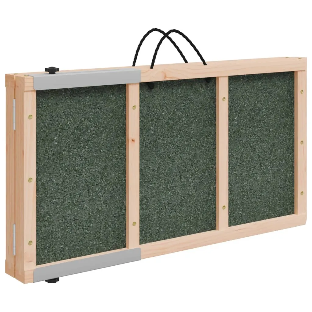 vidaXL Dog Ramp Grey 120x30 cm Solid Wood Fir