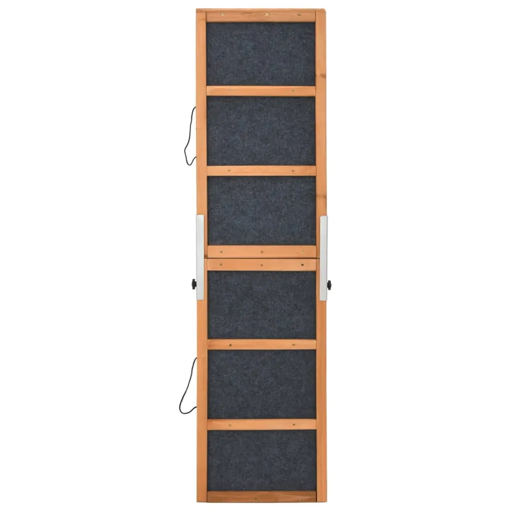 vidaXL Dog Ramp Grey 120x30 cm Solid Wood Fir