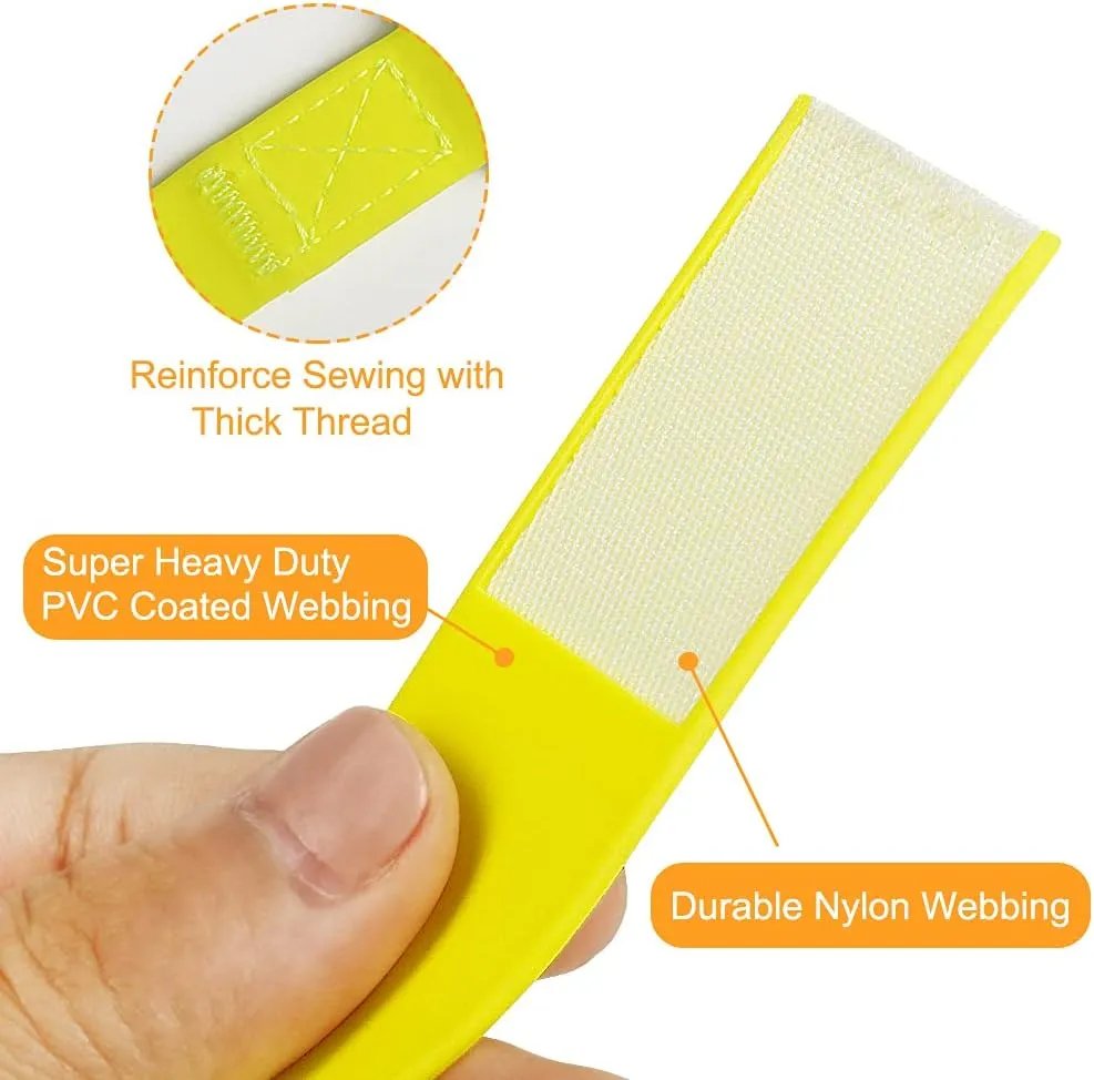 Vivifying Long Dog Leash, 20ft Waterproof Dog Training Leash for Outside, Durable PVC Long Line Lead with Padded Handle for Recall Training, Hiking, Swimming, Beach and Lake (Yellow)