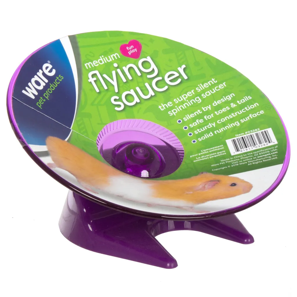 Ware Flying Saucer Exercise Wheel for Small Pets, Color Varies