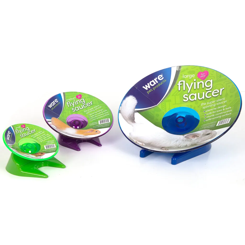 Ware Flying Saucer Exercise Wheel for Small Pets, Color Varies