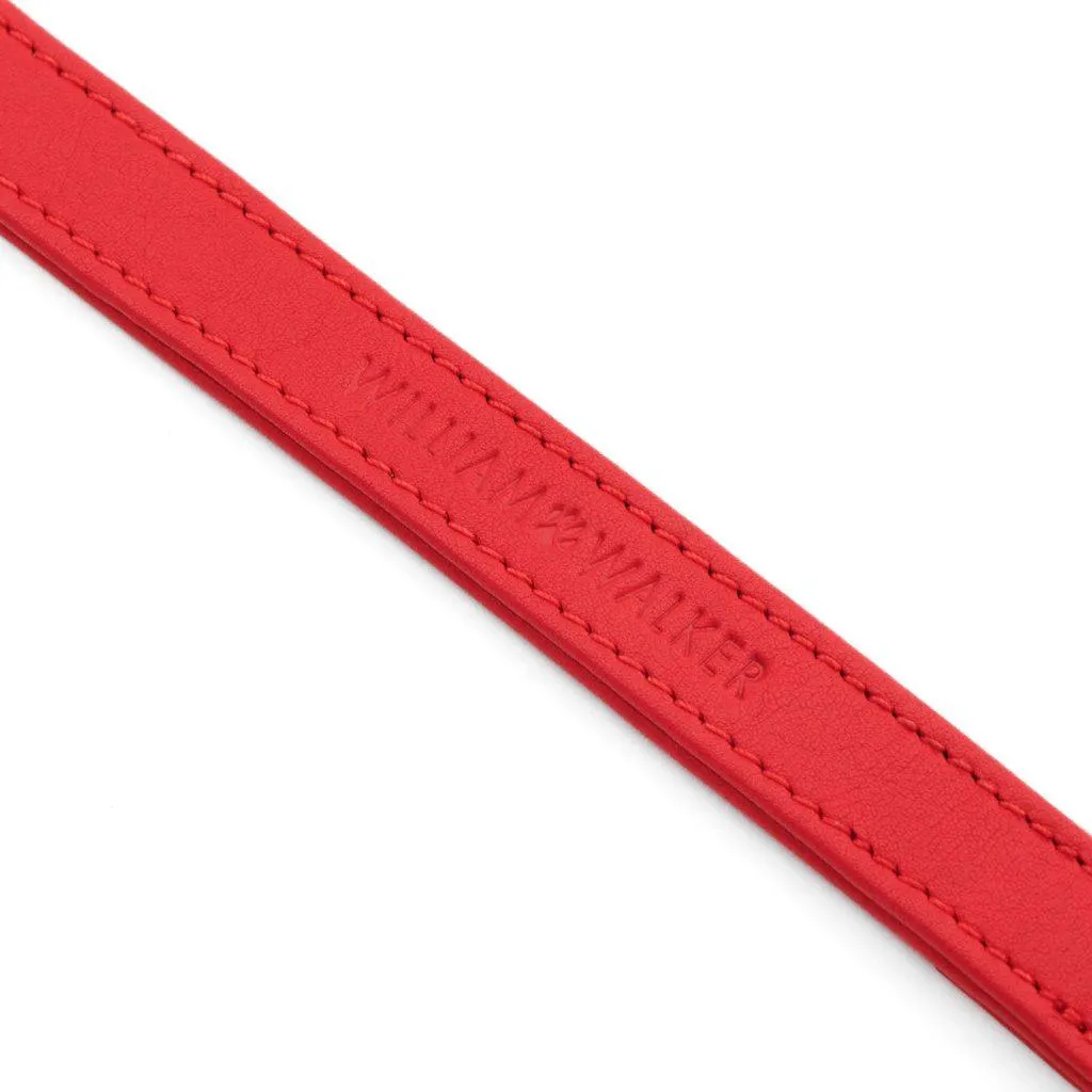 William Walker Leather Dog Lead | Plain Collection | Chili