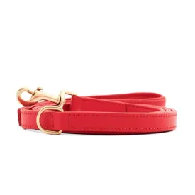 William Walker Leather Dog Lead | Plain Collection | Chili