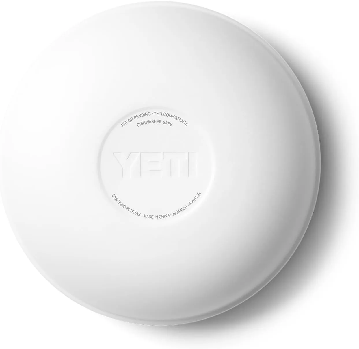 YETI Rambler Bowl, Vacuum Insulated, Stackable and Nestable Stainless Steel Bowl with Lid, 2 Quart, White